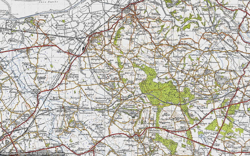 Old Map of Buckoak, 1947 in 1947