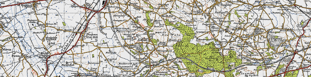 Old map of Buckoak in 1947