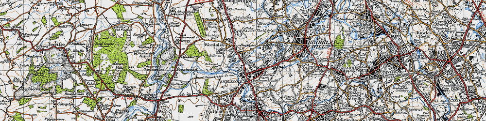 Old map of Buckpool in 1946