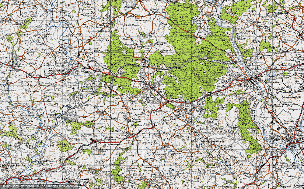 Old Map of Buckridge, 1947 in 1947