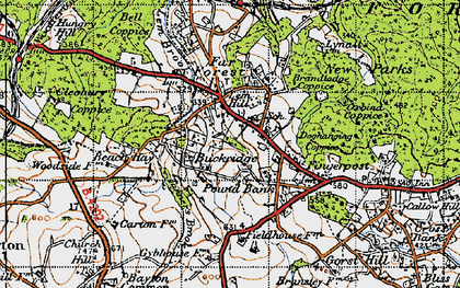 Old map of Buckridge in 1947