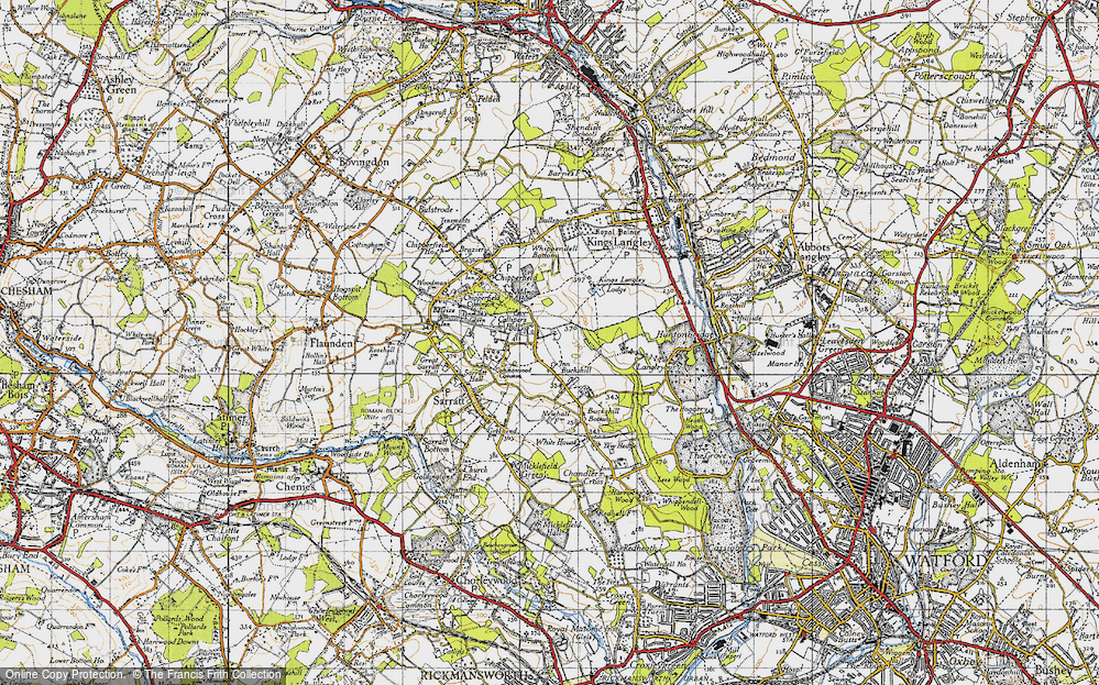 Old Map of Bucks Hill, 1946 in 1946