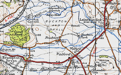 Old map of Buckton Park in 1947
