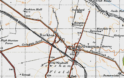 Old map of Buckton Hall in 1947