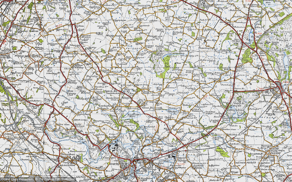Old Map of Budworth Heath, 1947 in 1947