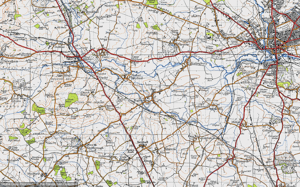 Old Map of Bugbrooke, 1946 in 1946