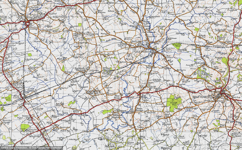 Old Map of Bugley, 1945 in 1945