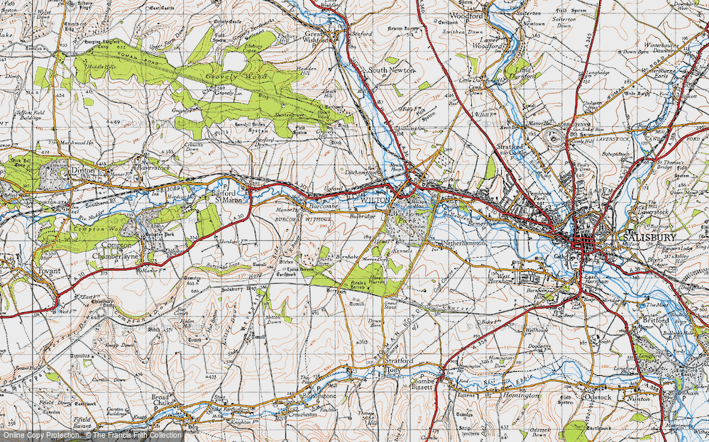Old Map of Bulbridge, 1940 in 1940