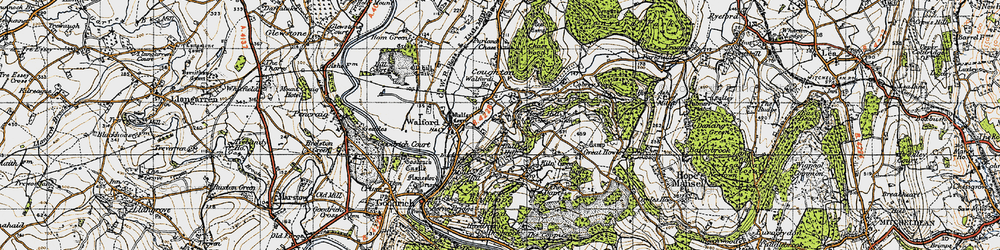 Old map of Bull's Hill in 1947