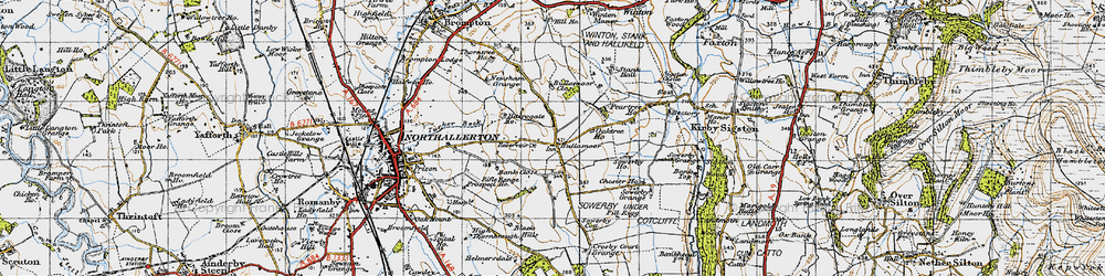 Old map of Bullamoor in 1947