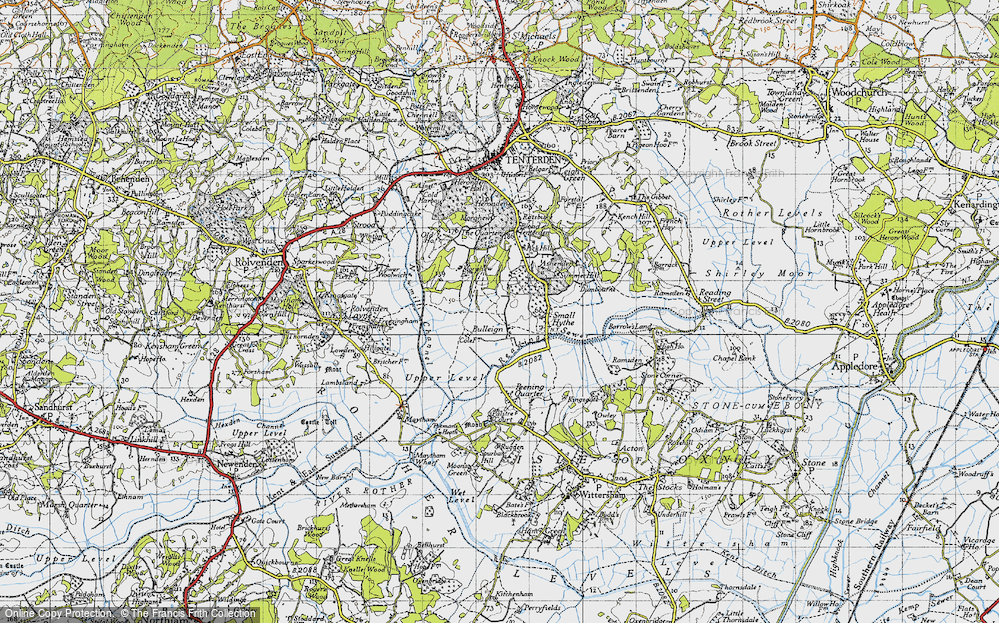 Old Map of Bulleign, 1940 in 1940