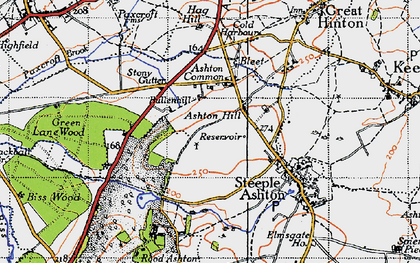Old map of Bullenhill in 1940