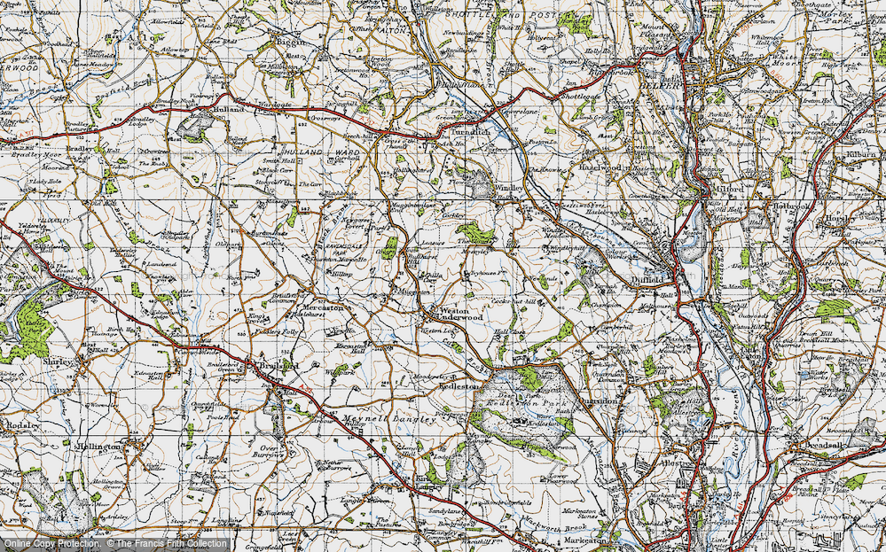 Old Map of Bullhurst Hill, 1946 in 1946