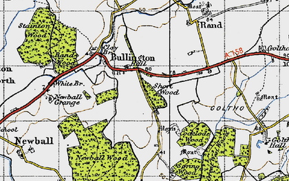 Old map of Bullington in 1946