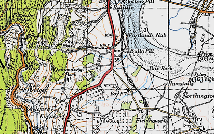 Old map of Bullo in 1946
