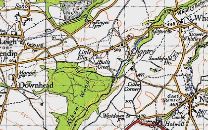 Old map of Bulls Green in 1946
