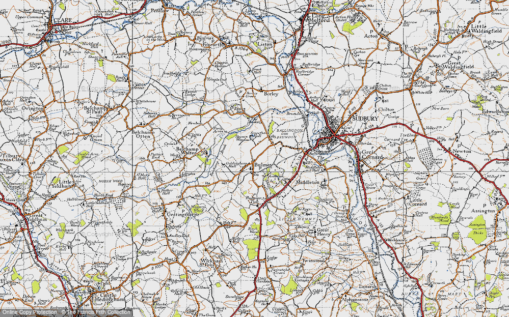 Old Map of Bulmer, 1946 in 1946