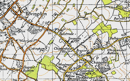 Old map of Bulstrode in 1946