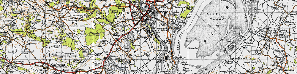 Old map of Bulwark in 1946