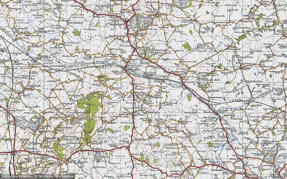 Old Map of Bunbury, 1947 in 1947
