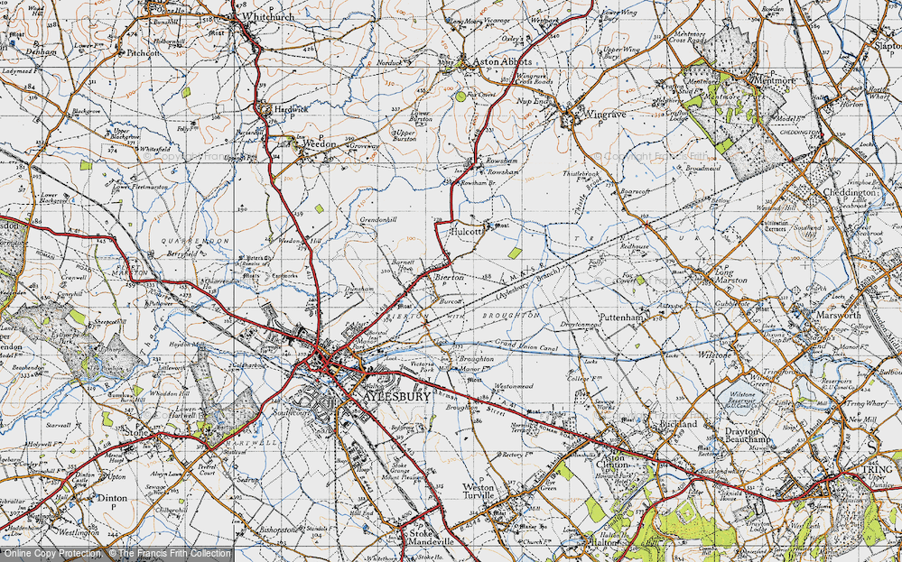 Old Map of Burcott, 1946 in 1946