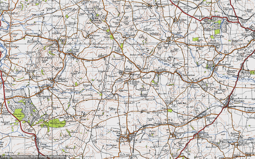 Old Map of Burdrop, 1946 in 1946