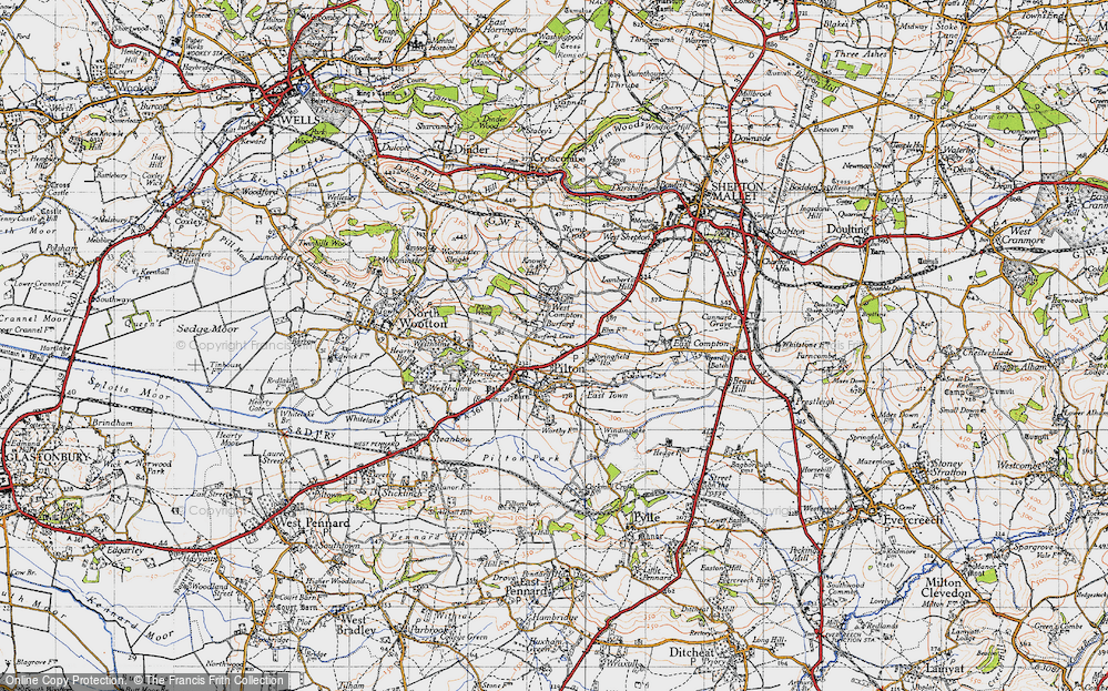 Old Map of Burford, 1946 in 1946