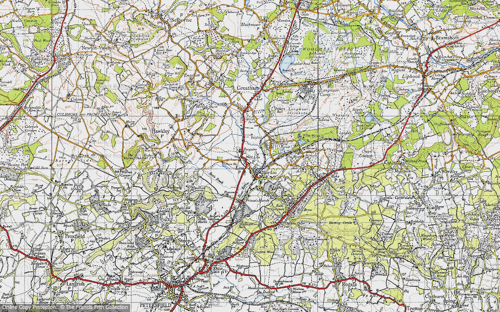 Old Map of Burgates, 1940 in 1940