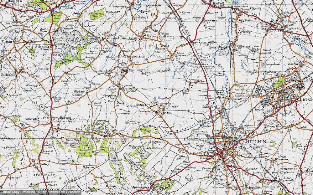 Old Map of Burge End, 1946 in 1946