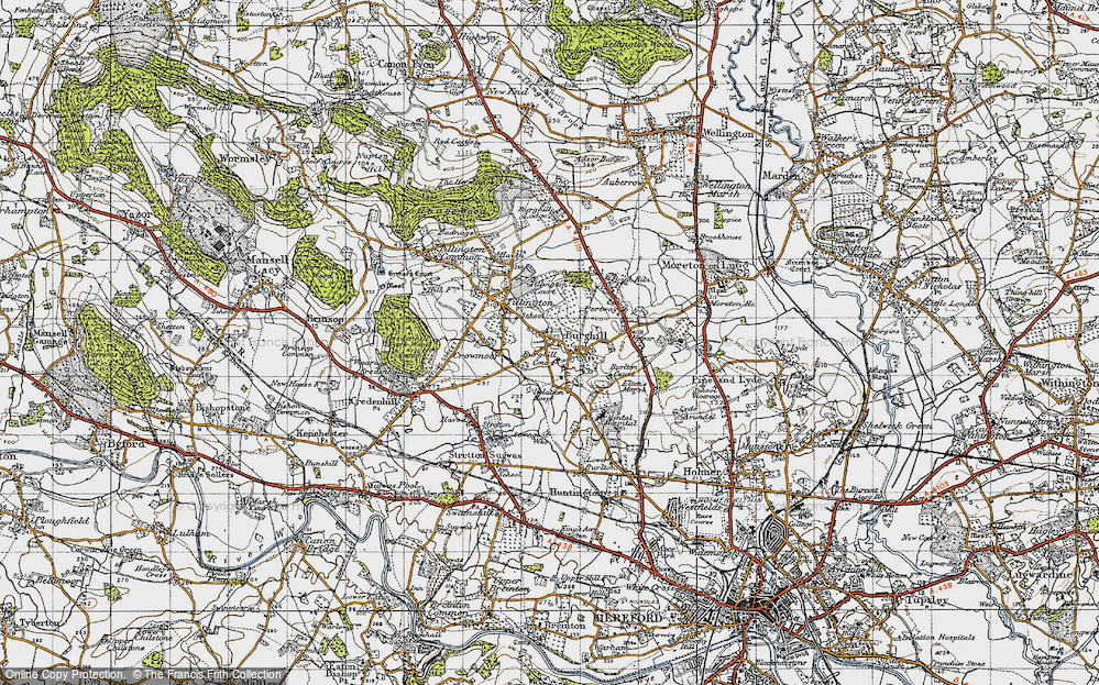 Old Map of Burghill, 1947 in 1947