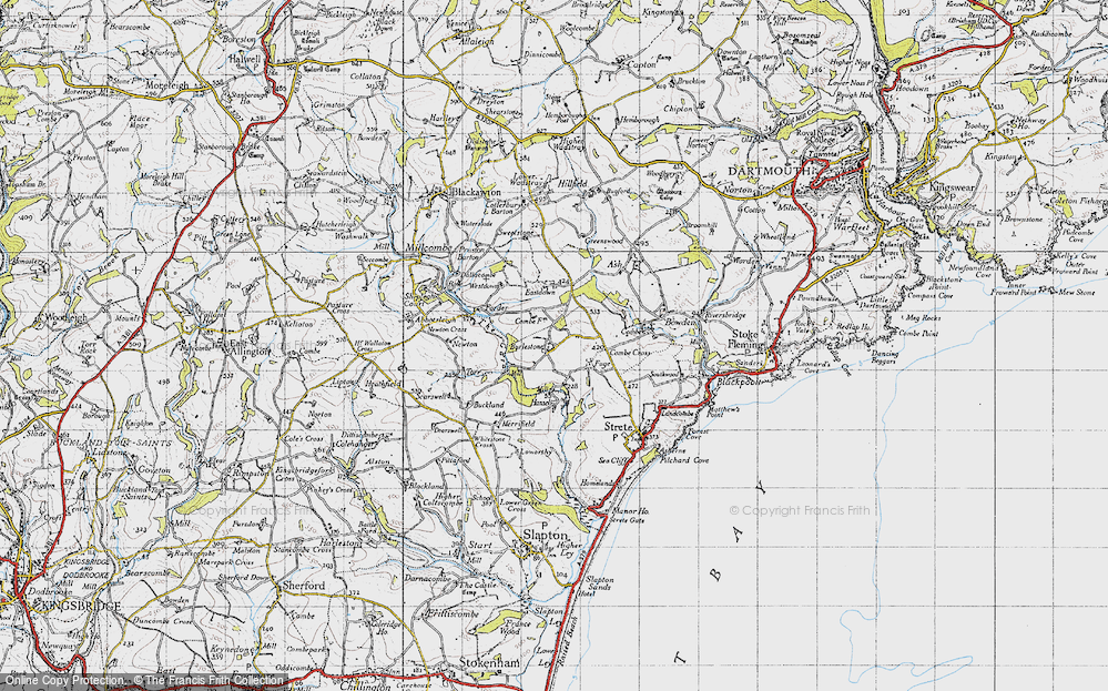 Old Map of Burlestone, 1946 in 1946