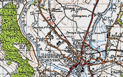 Old map of Burlish Park in 1947
