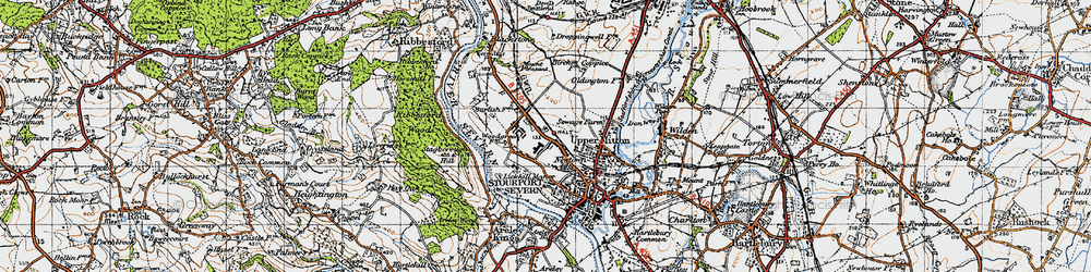 Old map of Burlish Park in 1947