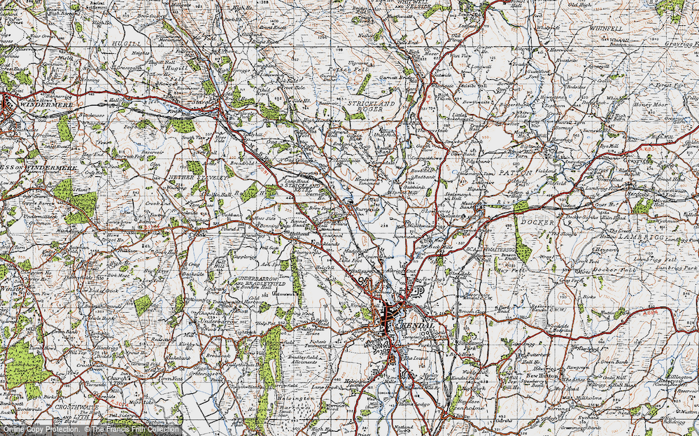 Old Map of Burneside, 1947 in 1947