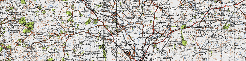 Old map of Burneside in 1947