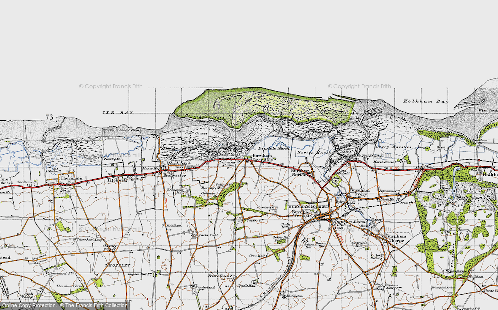 Old Map of Burnham Deepdale, 1946 in 1946