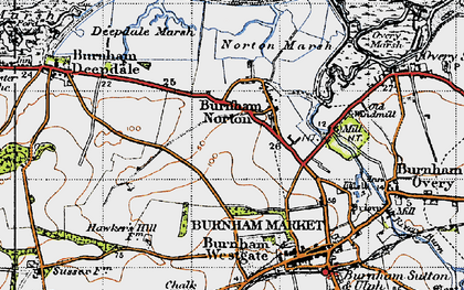 Old map of Trowland Creek in 1946