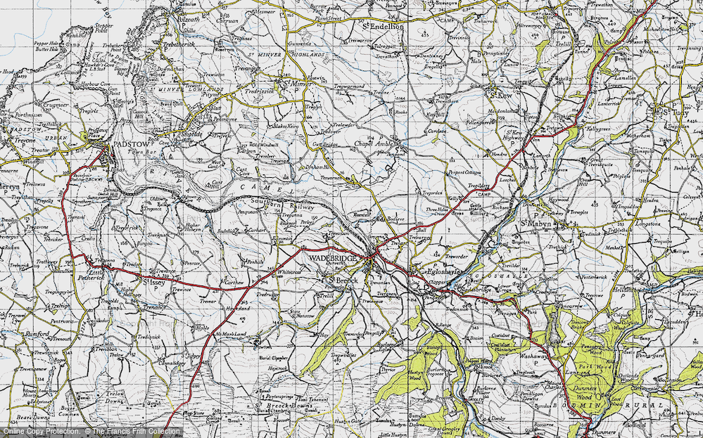Old Map of Burniere, 1946 in 1946