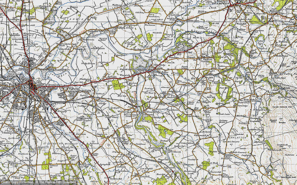 Old Map of Burnrigg, 1947 in 1947