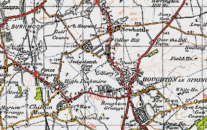 Old map of Burnside in 1947