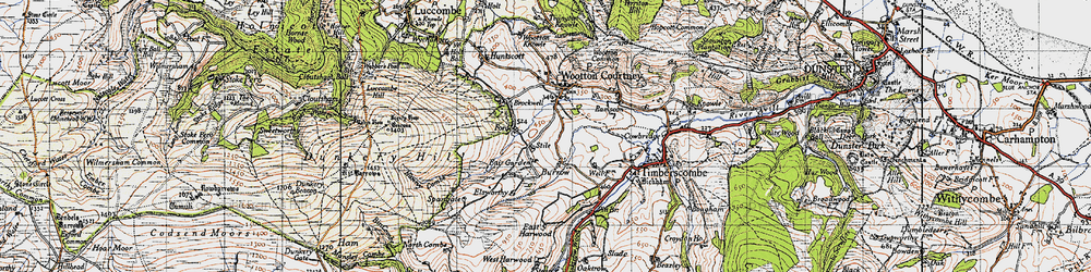 Old map of Burrow in 1946
