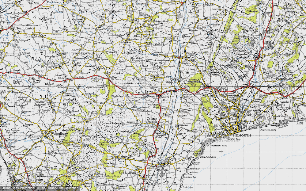 Old Map of Burrow, 1946 in 1946