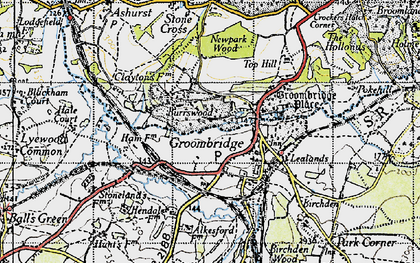 Old map of Burrswood in 1946