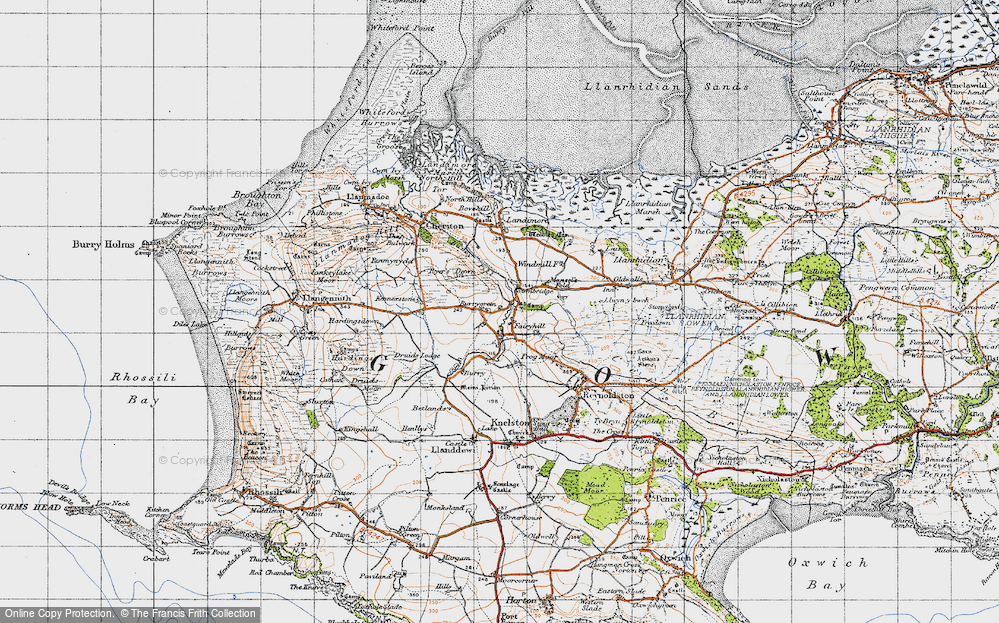 Old Map of Burry Green, 1946 in 1946
