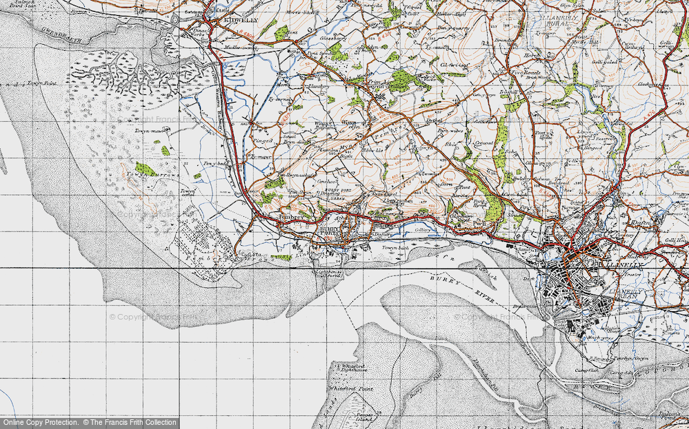 Old Map of Burry Port, 1946 in 1946