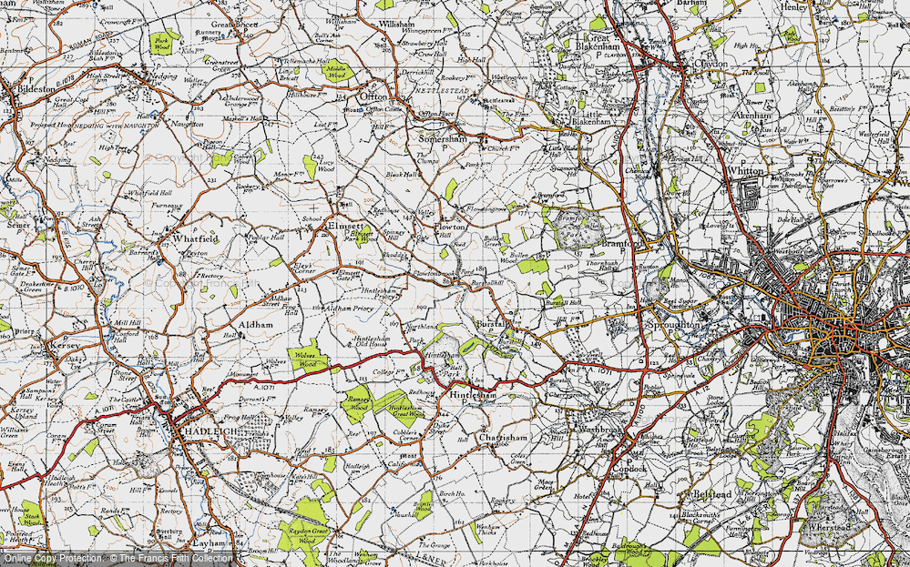 Old Map of Burstallhill, 1946 in 1946