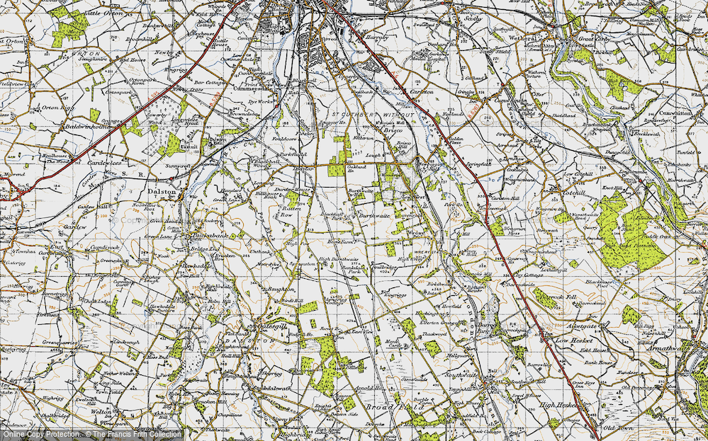 Old Map of Burthwaite, 1947 in 1947