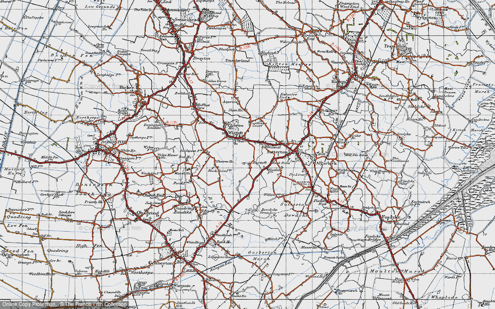 Old Map of Burtoft, 1946 in 1946