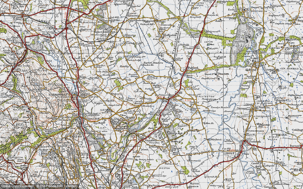 Old Map of Burton, 1947 in 1947