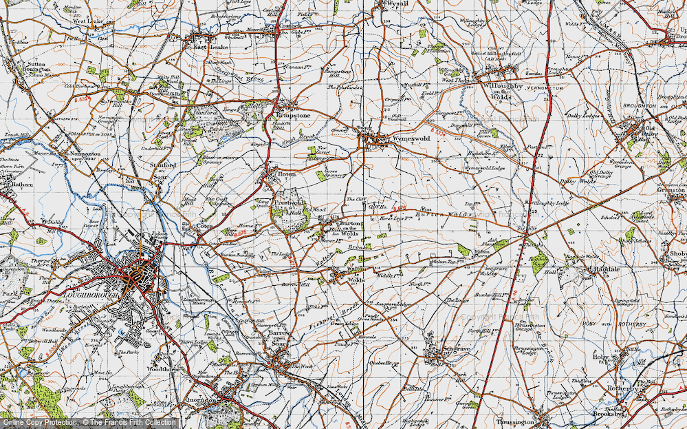 Old Map of Burton on the Wolds, 1946 in 1946